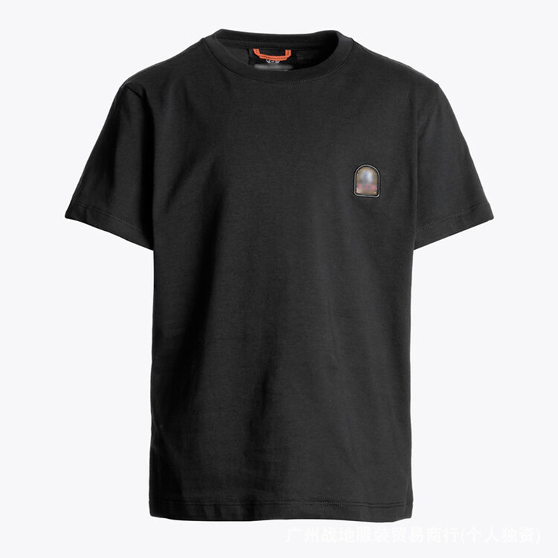 New Cross-Border Correct Version High-Quality Pjs Badge Pocket Silicone Round Neck Short-Sleeve Pure Cotton T-Shirt Unisex New Cross-Border Correct Version High-Quality Pjs Badge Pocket Silicone Round Neck Short-Sleeve Pure Cotton T-Shirt Unisex