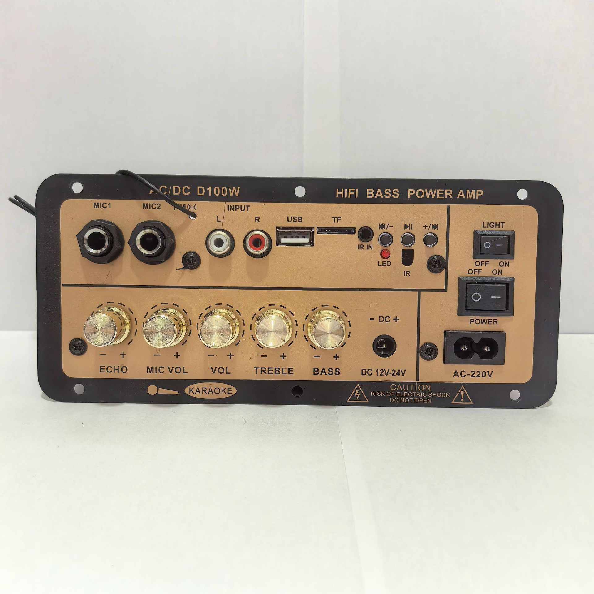 Manufacturer Specializes in Cross-Border Digital Plug-In Card Bluetooth Three-Purpose Car with Reverb and Microphone Mic Power Amplifier Board 100W