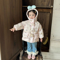 儿童羽绒服2025冬季新款女童羽绒服新国标90白鸭绒宝宝连帽童外套