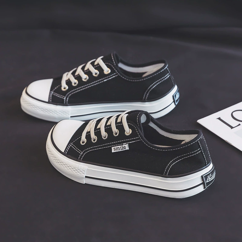 Новые женские кеды из канваса без шнурков с квадратным носком и оригинальным дизайном, дышащие и легкие, весна 2024.