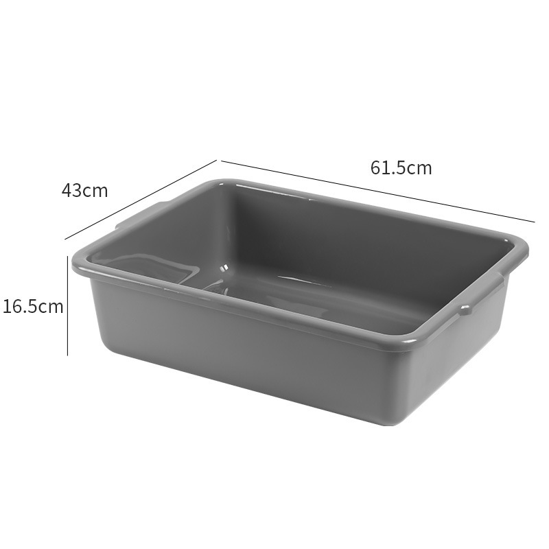 Nuevo material PP en stock congelado marisco cuenca de calidad alimentaria Cuenca del hotel barbacoa cuenca piezas cuadradas vajilla de hielo de calidad alimentaria congelado