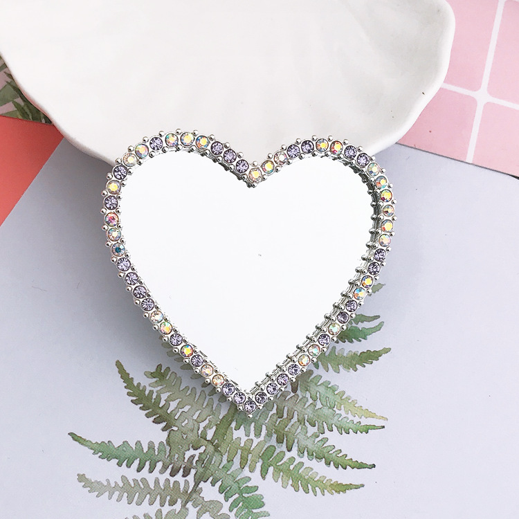 Diamante perla flor lente teléfono móvil belleza material 2022 nuevo amor espejo DIY accesorios de la joyería del teléfono móvil