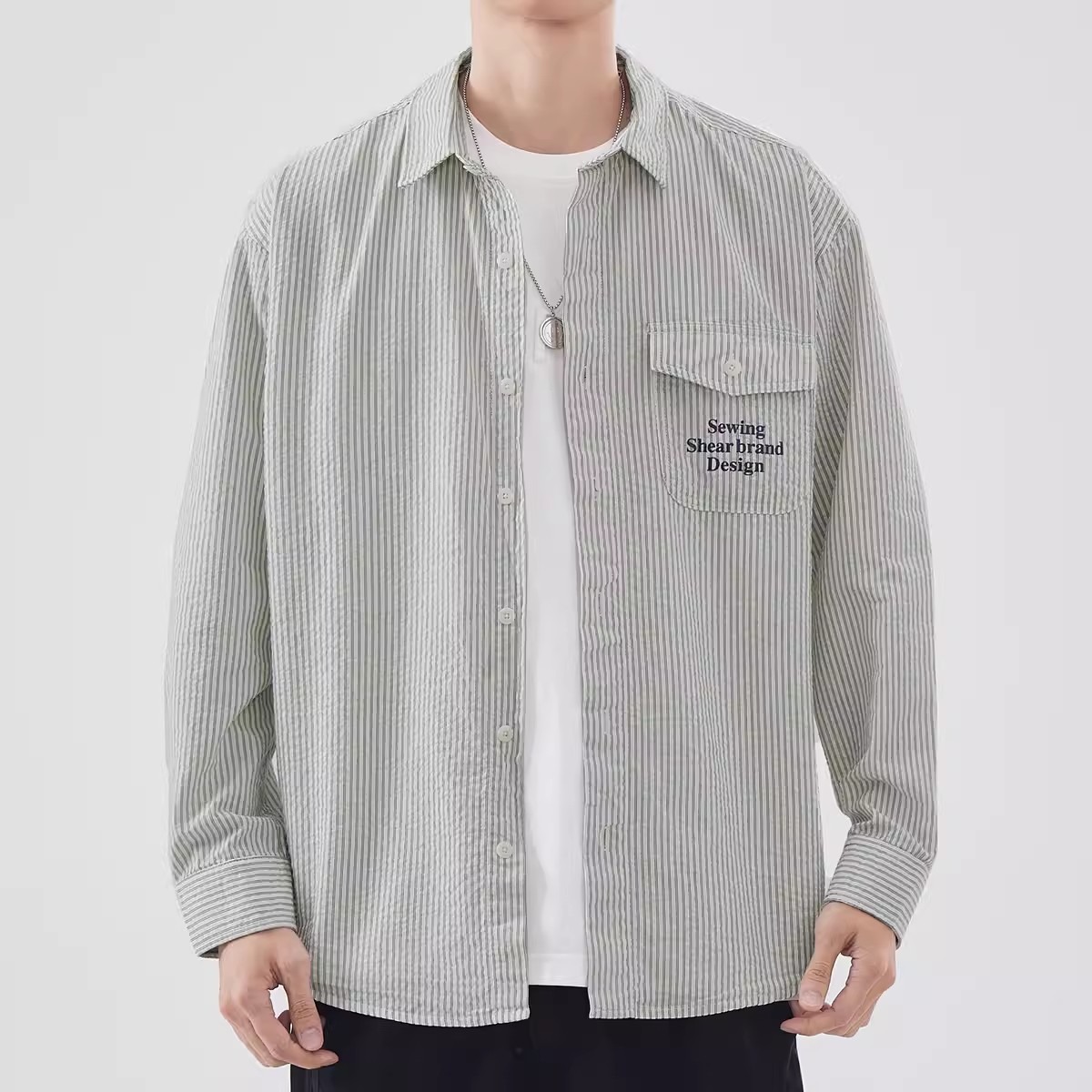 spring Japanese retro summer thin casual shirt