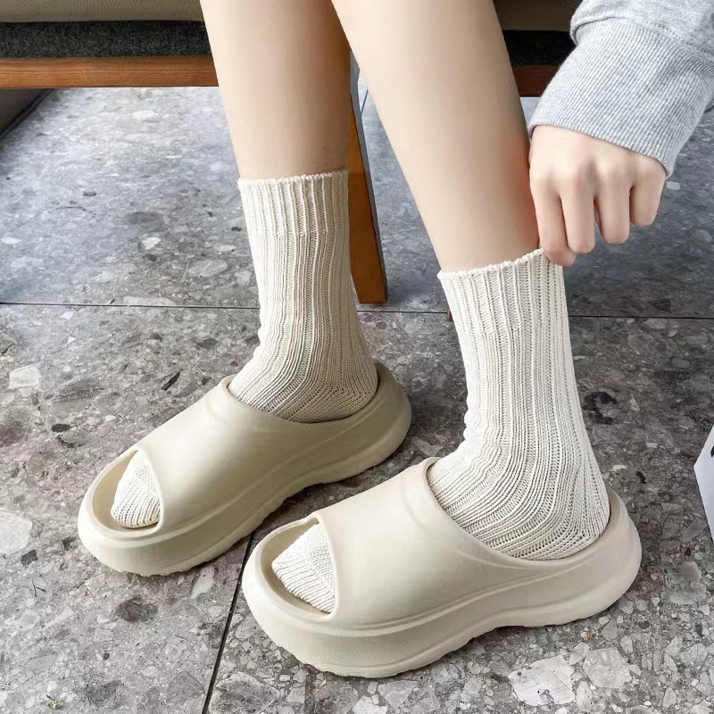 Slip-on Slippers Men's Summer Indoor Home Thick Bottom Non-slip Outer Wear Bathing Household High-end Slip-on Sandals Men's Summer