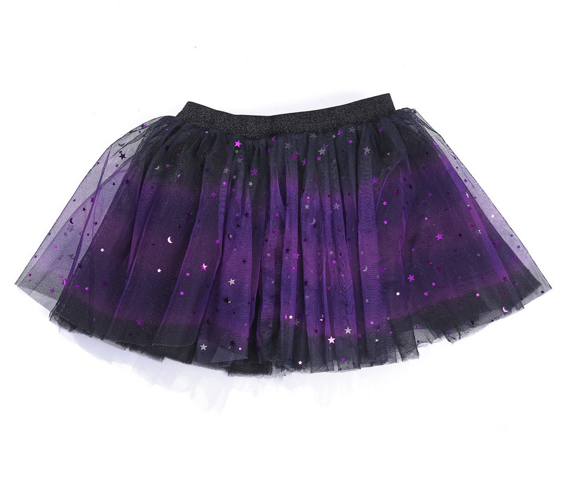 新しい子供の薄い紗の五角星の虹のスカートの網の糸の王女のスカートの欧米の子供服のショーのスカートのtuu|undefined