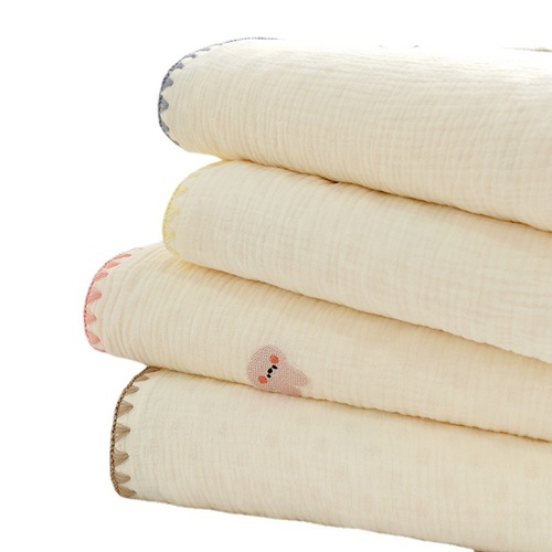 Beanie blanket baby blanket crepe newborn comfort blanket kindergarten children air conditioning towel spring and autumn blanket