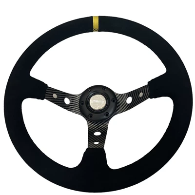 Printing + Suede — Universal Steering wheel