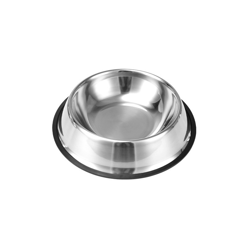 Tazón para mascotas anti-volcado de acero inoxidable engrosado con huellas Tazón para gatos de múltiples especificaciones Tazón para gatos Tazón para perros Suministro directo de fábrica