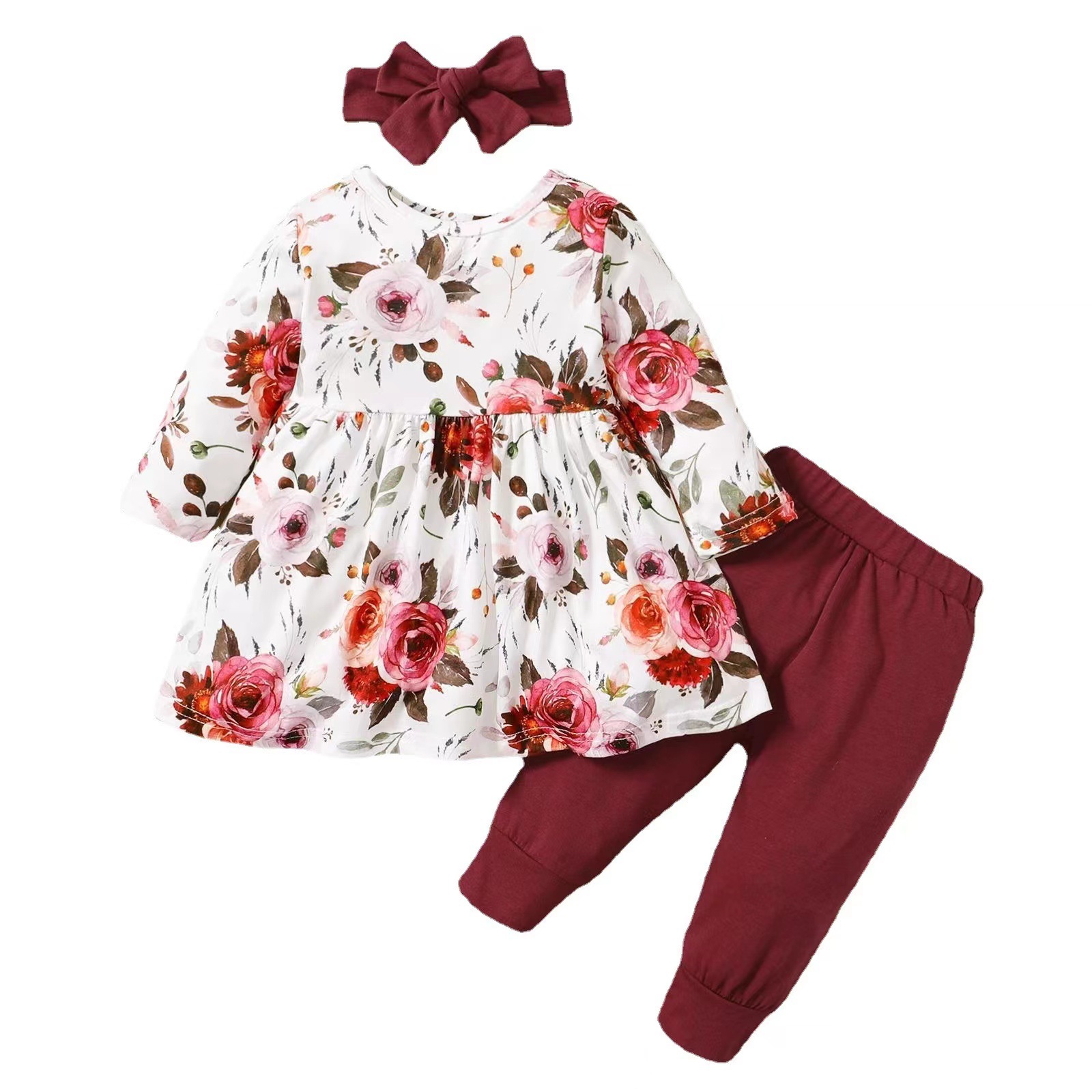 Fashion Flower Cotton Baby Clothing Sets display picture 12