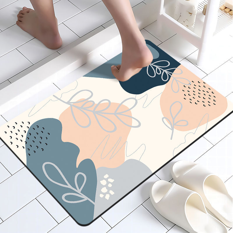 Diatom mud Bath mat Doormat TOILET Doorway kitchen door mat Mat non-slip water uptake wear-resisting Quick drying Cushion