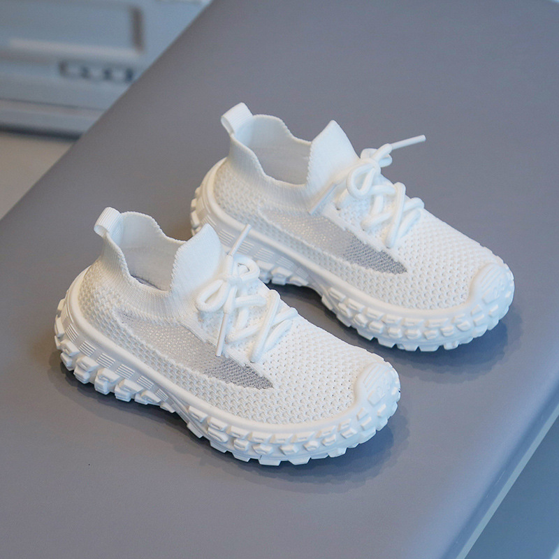 Children's white shoes 2023 summer boys'...