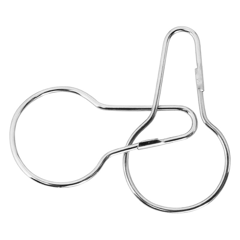 Factory wholesale metal galvanized shower curtain hanging buckle gourd buckle gourd hook curtain hook shower curtain ring accessories hook