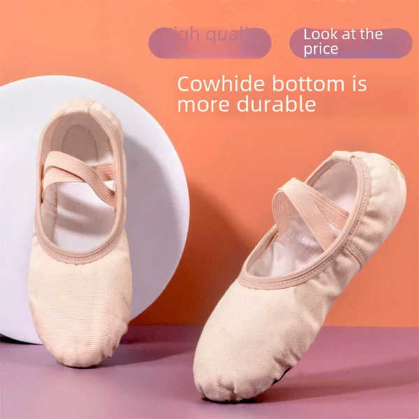 Children's Soft-soled Non-strap Girls' Cat's Claw Dance Shoes Non-slip Wear-resistant Ballet Shoes Thickened Modern Dance Shoes