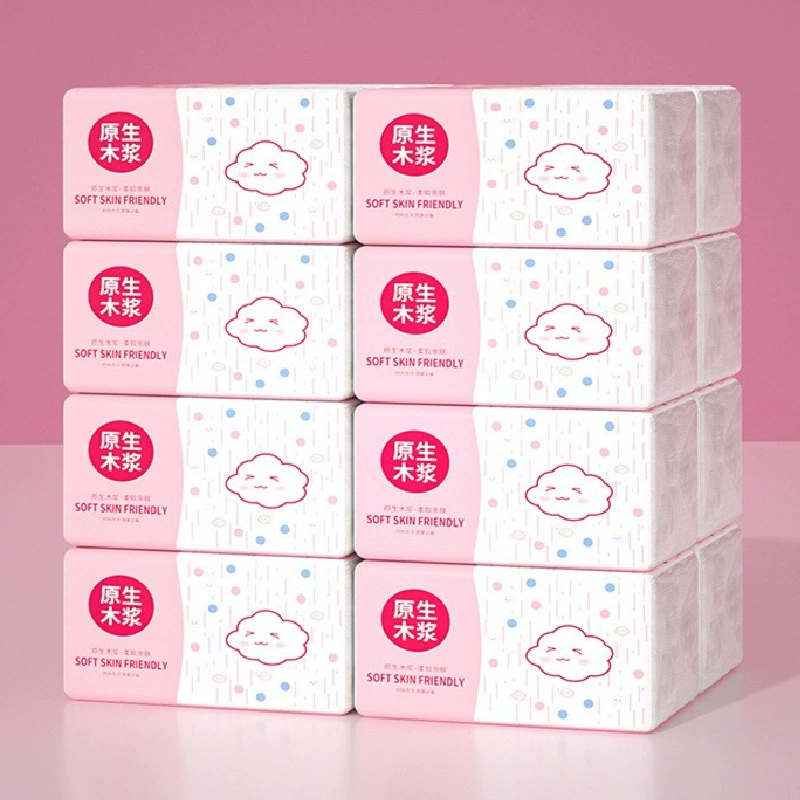Большая упаковка доступных для дома бумажных полотенец, салфеток, салфеток для лица с принтом для общежития, туалетной бумаги, полная коробка бумажных полотенец.