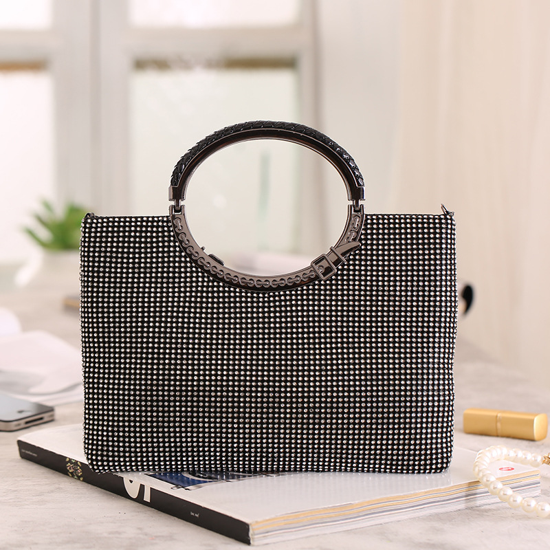 2021 Trend Women's Handbags New Diamond-studded Sequins Evening Party Bag display picture 1