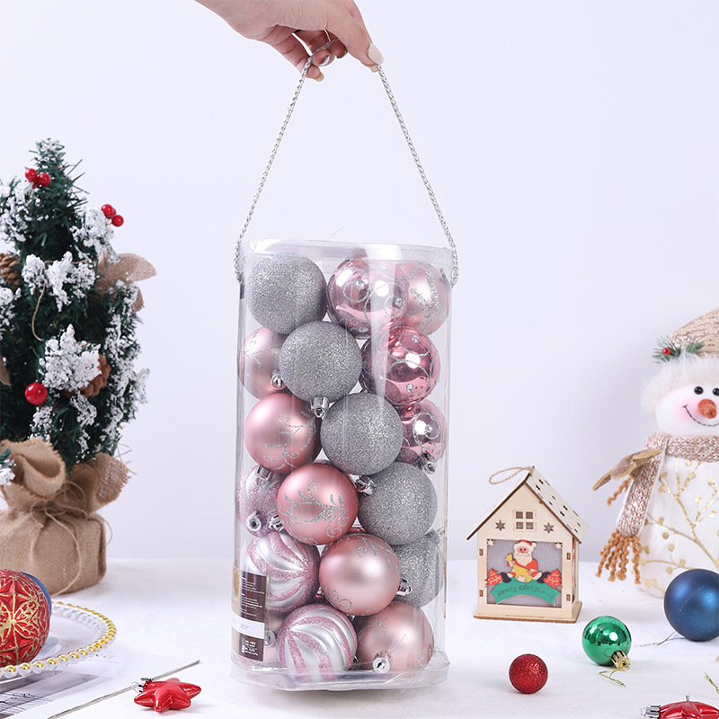 Transfronterizo Amazon para Navidad bola de decoración galvanizada personalizada bola pintada Navidad sensación de decoración colgante