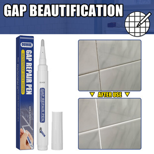 Ouhoe Tile Seam Beauty Pen Bathroom Waterproof and Mildew-Proof Floor Gap Beautification Tile Repair Pen Wall Repair Pen