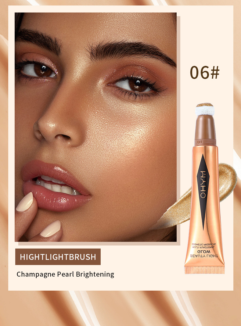 Stick illuminante multifunzionale per viso e naso, contouring e fard, penna per il trucco multiuso._voghion.com