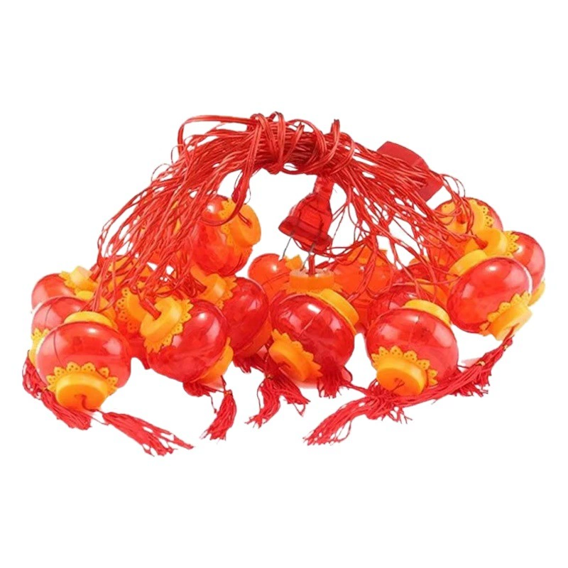 Светодиодная кисточка красный фонарь строка Весенний фестиваль новогодний Фестиваль фонарей декоративные струнные огни процветающий китайский стиль производители фонарей оптом