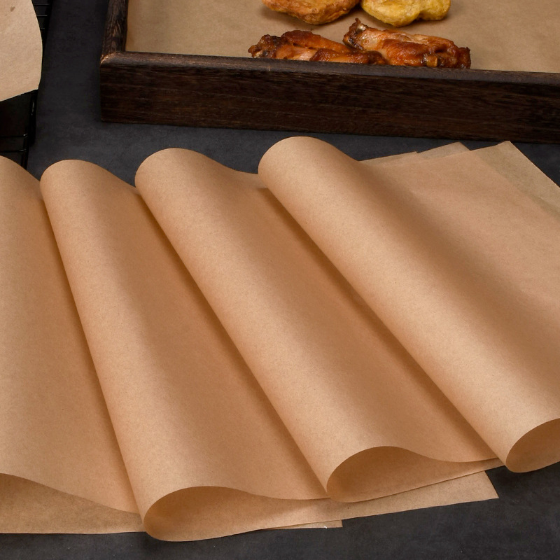 Grado 7 a prueba de aceite de hornear papel de aceite espesado a prueba de aceite de pizza papel barbacoa frito pollo frito bandeja de merienda papel absorbente de aceite