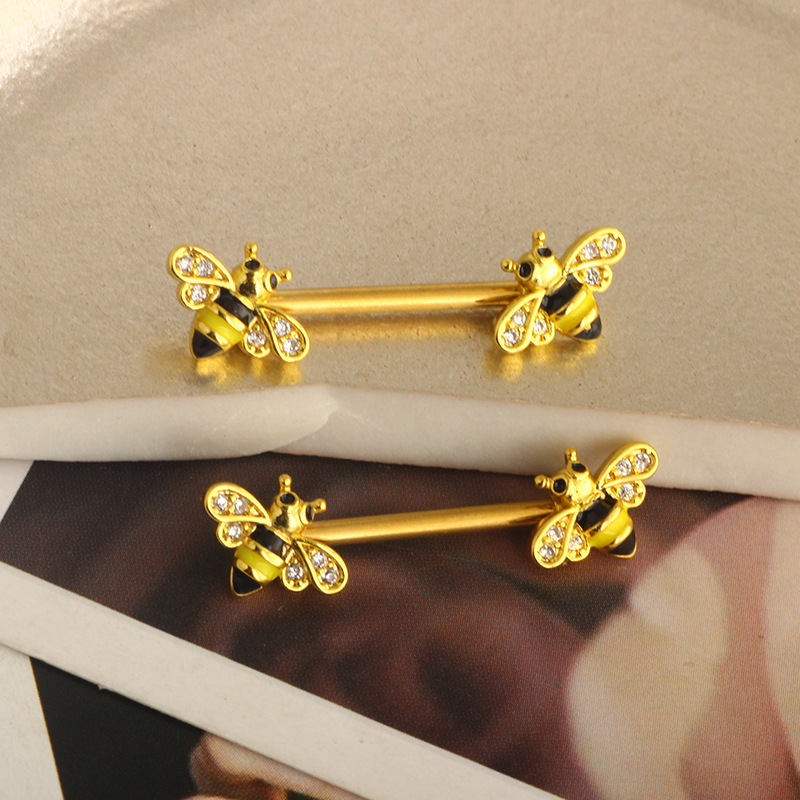 Pointed titanium steel lip stud product view