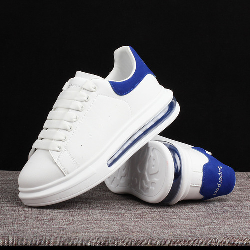 Best-selling trendy classic cushioned white shoes for men and women, couple's matching skate shoes.