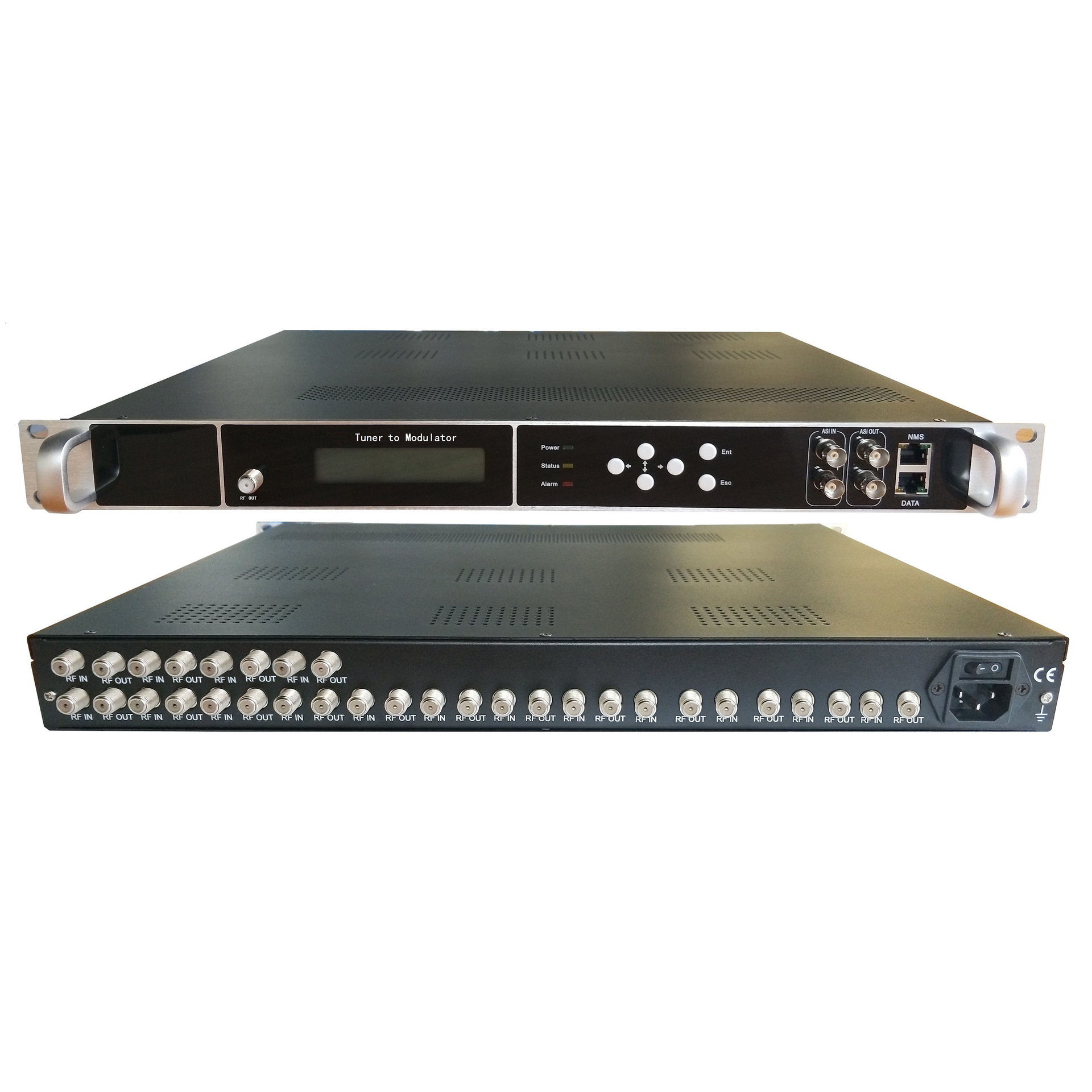 DVB-S2 卫星数字前端电视复用器 tuner输入16路接收转IP码流机