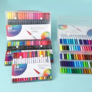 Double head 120 color soft head environmental protection children's graffiti painting washable watercolor pen Gouline pen art painting pen batch