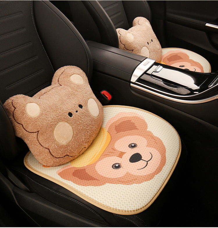 Car seat cushion four seasons universal cute Duffy seat cushion half pack new seat cover winter women's car seat cushion cover