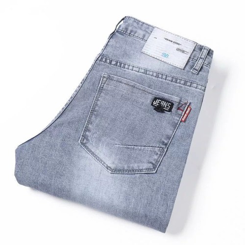 Spring and Autumn New Men's Korean Style Trendy Elastic Tapered Straight Leg Casual Long Pants Sporty Splicing Mini Pants