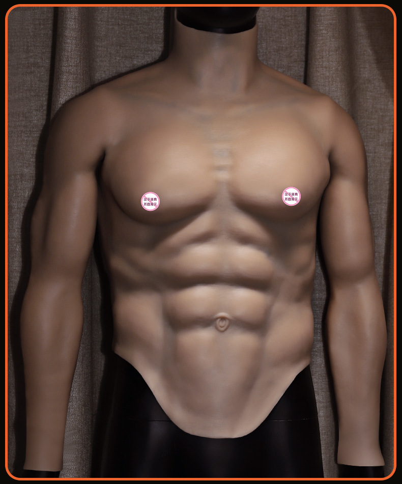 Wearable Hollow Silicone Muscle Prop Set for Adult Cosplay and Stage Performance — detail image 17