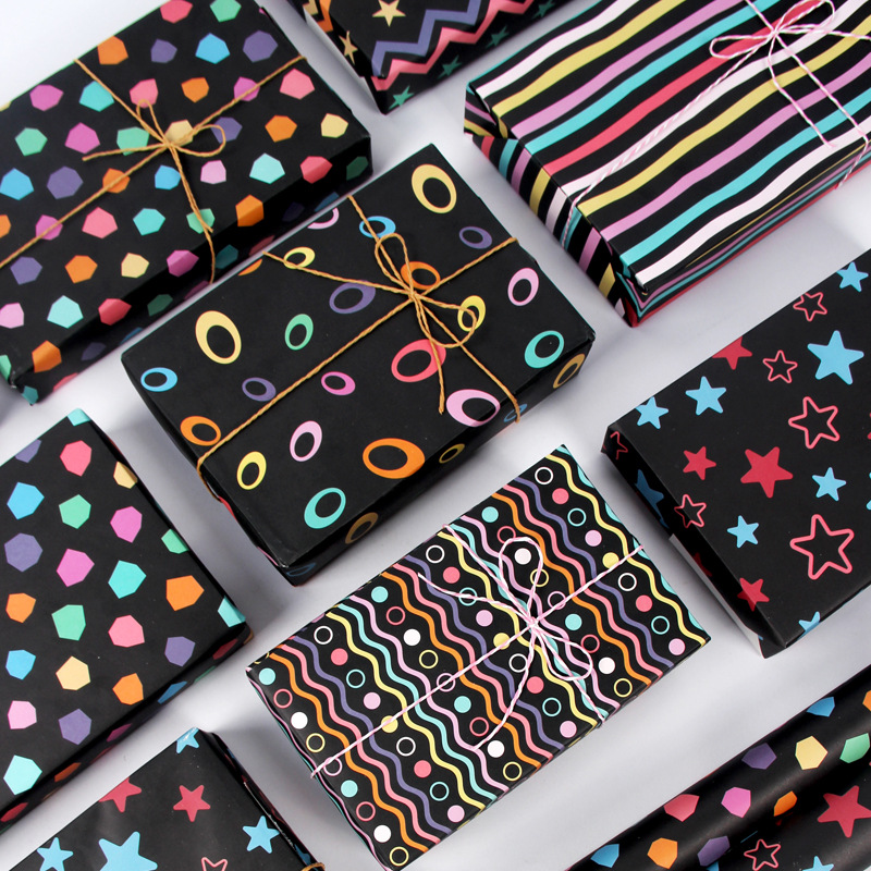 跨境简约情人节生日礼物包装商务男士礼品礼盒纸现货跨境热销