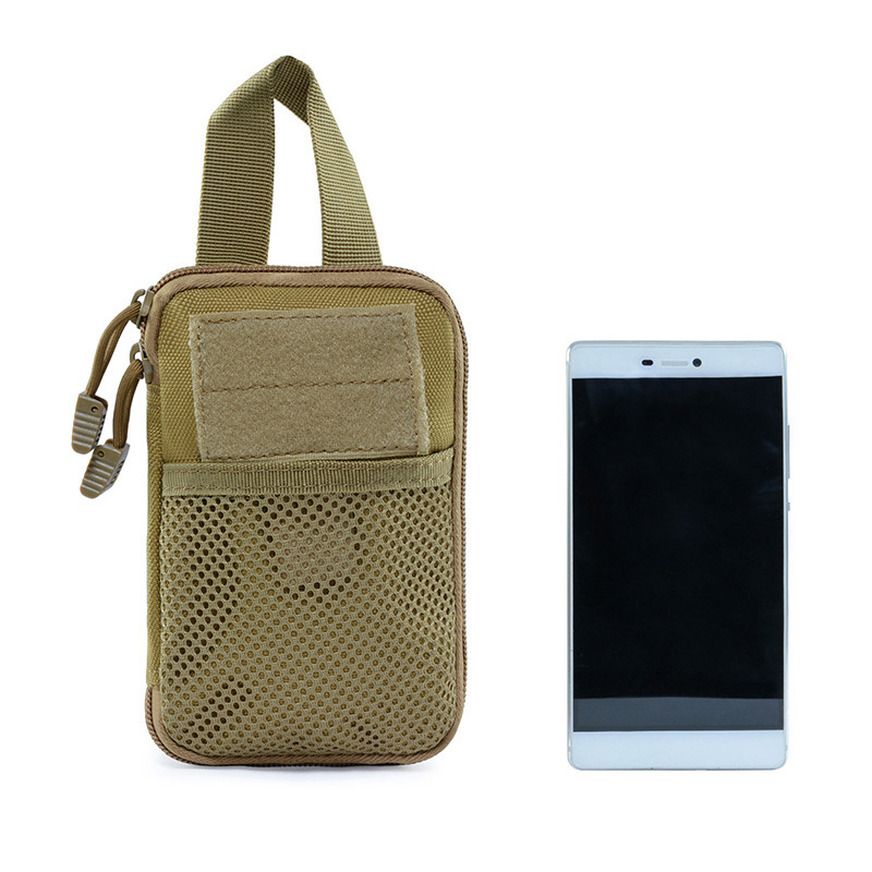 MOLLE ventilador militar suministros de viaje de Cercanías de ocio bolsa colgante de camuflaje de los hombres deportes al aire libre táctico del teléfono móvil bolsa de cintura pequeña