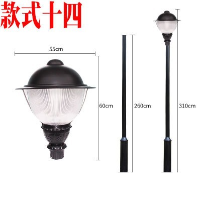 Iluminación al aire libre de patio moderno comunidad villa parque LED luz solar super brillante impermeable 3 metros de alto palo luz de paisaje