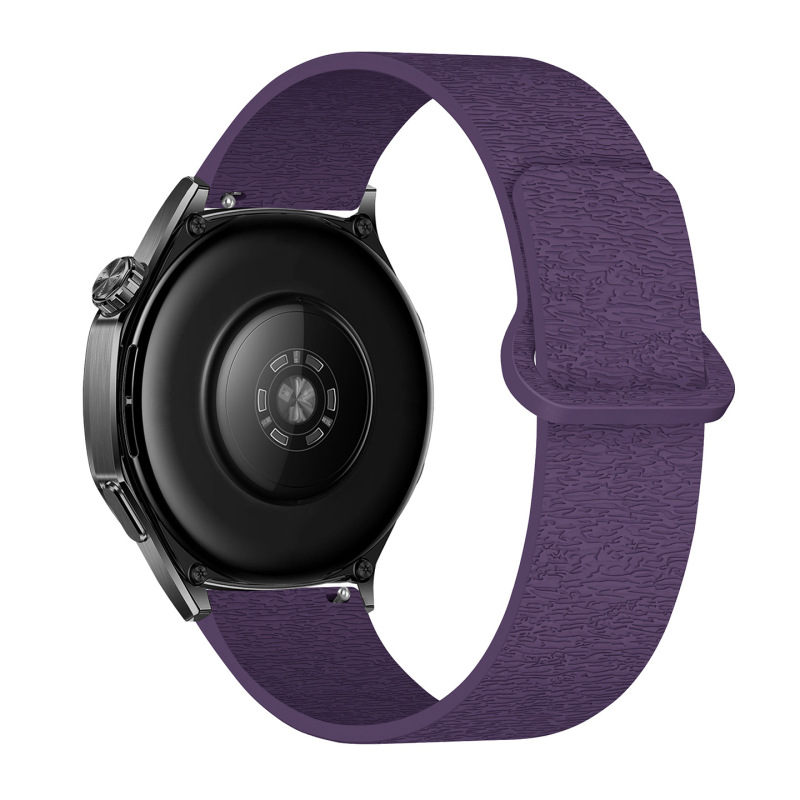 适用华为GT4/gt5/watch5三星watch4运动风木纹软磁硅胶磁吸手表带|undefined