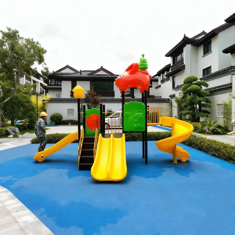 Outdoor Large Children's Swing Combination Slide Kindergarten Outdoor Climbing Slide Community Park Amusement Equipment