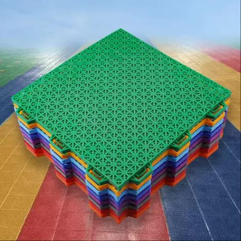 定制改性聚丙烯PP 软塑 热塑悬浮式拼装运动地板生产厂家