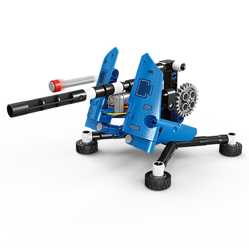 Gaobole serie militar KY1150 cañón de catapulta ensamblaje bloques de construcción frente a la tienda de juguetes para niños caja de exhibición image 6