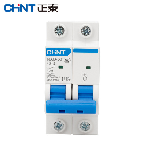 Chint small circuit breaker air switch NXB-63 NXB-125 1P/2P/3P/4P 32A 63A Type C