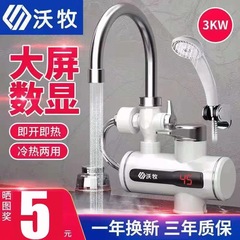 電熱水龍頭即熱式廚寶速熱過水熱家用數顯跨境外貿歐規禮品會展