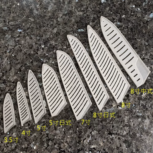 Wholesale Kitchen Knife Set Pp Transparent Plastic Knife Set Ceramic Knife Protective Cover Dust Cover Universal Scabbard