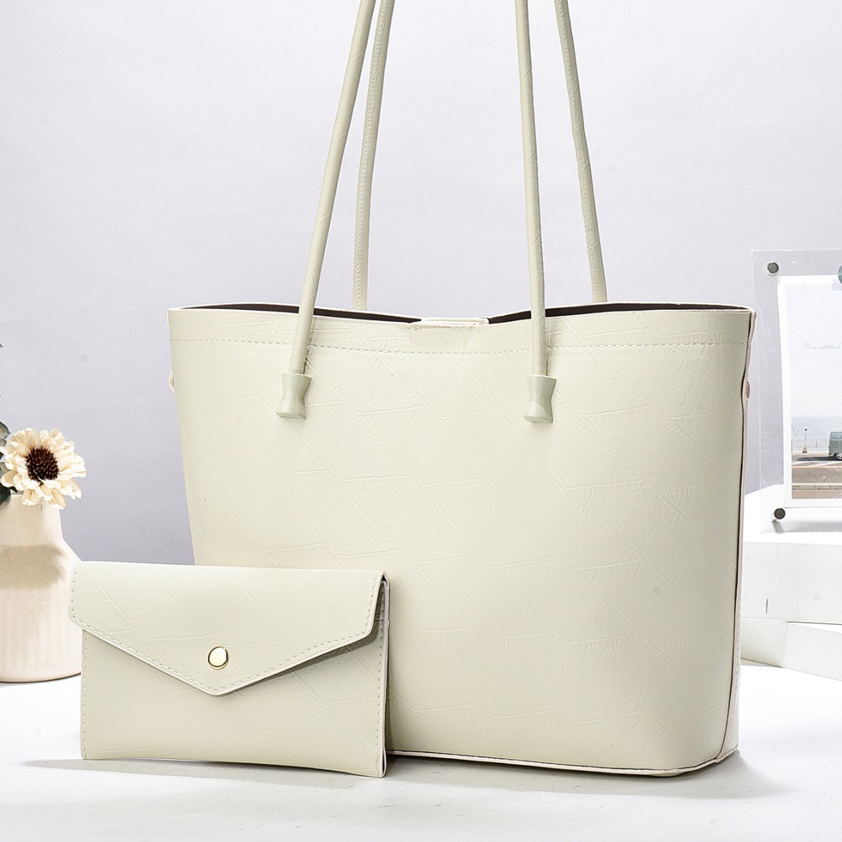 2024 bandolera estilo de verano marea de un solo hombro, bolso de gran capacidad, fábrica simple, comercio exterior, correo directo, bolso de moda, nueva dama