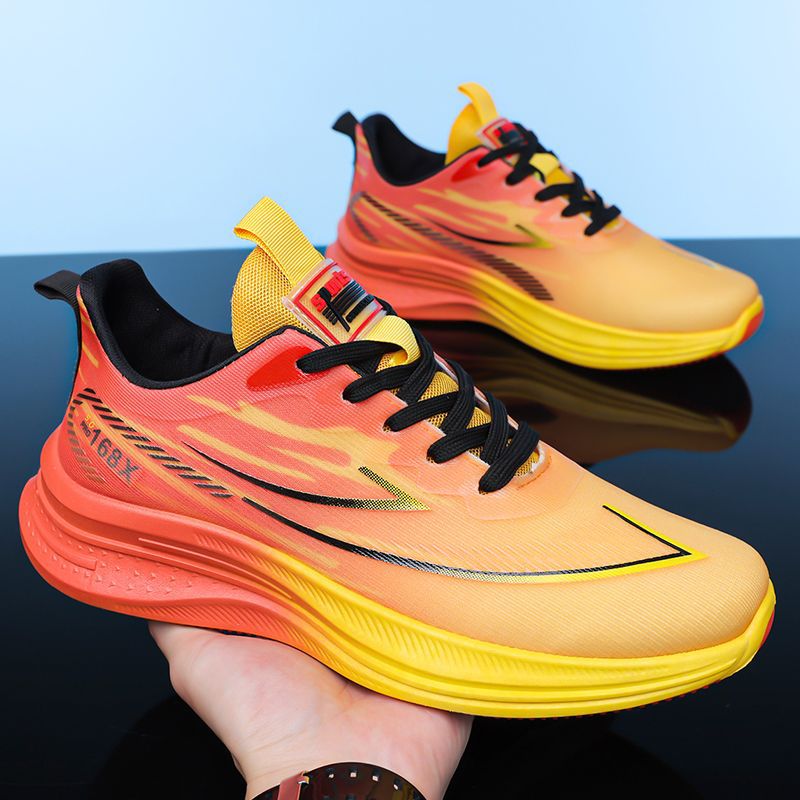 Nuevos zapatos de tela aérea respirables, zapatos de moda de malla, zapatos cómodos y ligeros para hombres, zapatos casuales para hombres.