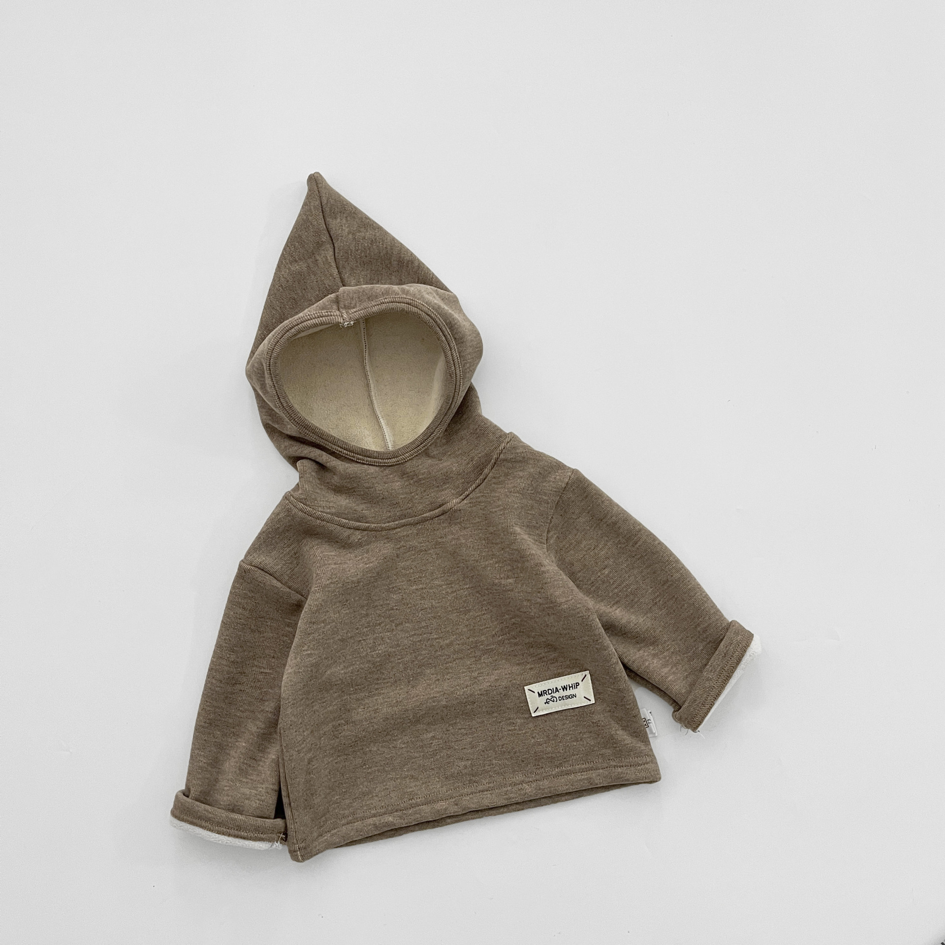 Baby invierno sombrero elfo y camiseta de camisa de manga larga coreana ropa de bebé extranjera para niños calentados suéter universal
