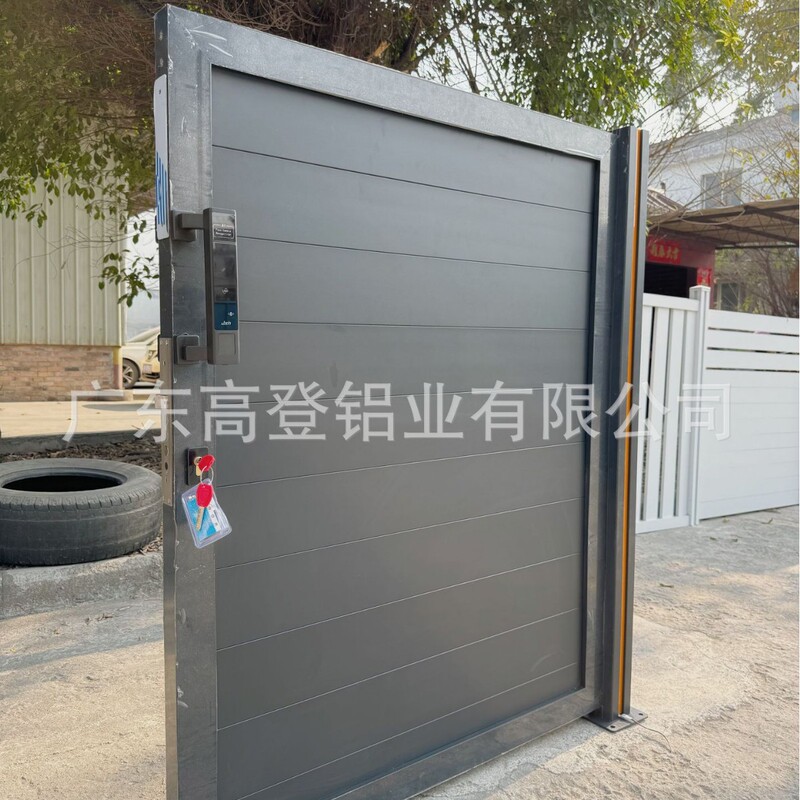 Modern Garden Entrance Door, Aluminum Art Country Yard Door, Aluminum Alloy Wood Grain Paint Villa Entrance Door, Main Door for Guesthouse Modern Garden Entrance Door, Aluminum Art Country Yard Door, Aluminum Alloy Wood Grain Paint Villa Entrance Door, Main Door for Guesthouse