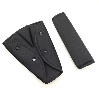 Foldable Snap-On Children's Shoulder Seat belt shoulder pad - the-shop-owner-recommends-a-set-of-black-fixer-shoulder-pads-235185cm