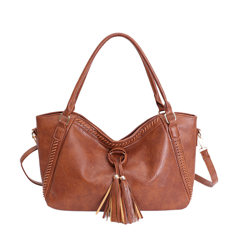 Bolsas de mujer transfronterizas de alto nivel, bolsas de borda de mano antiguas, bolsas de viaje cosidas a mano, bolsas de hombro casuales, bolsas axilales