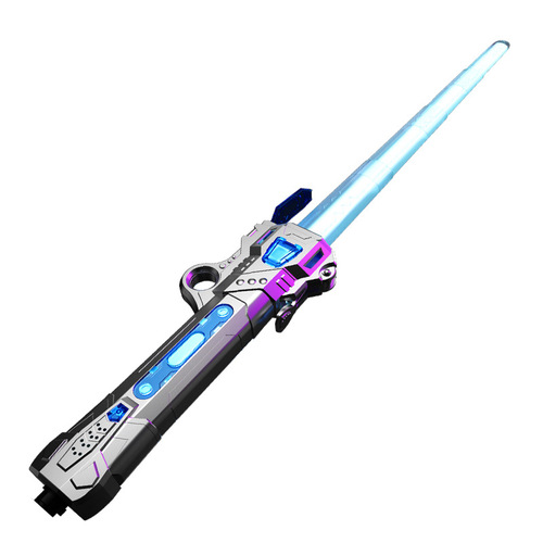 Cross-border Children's Laser Sword Star Wars Large Colorful Electric Sound and Light Sword Charging Color-Changing Boy Toy