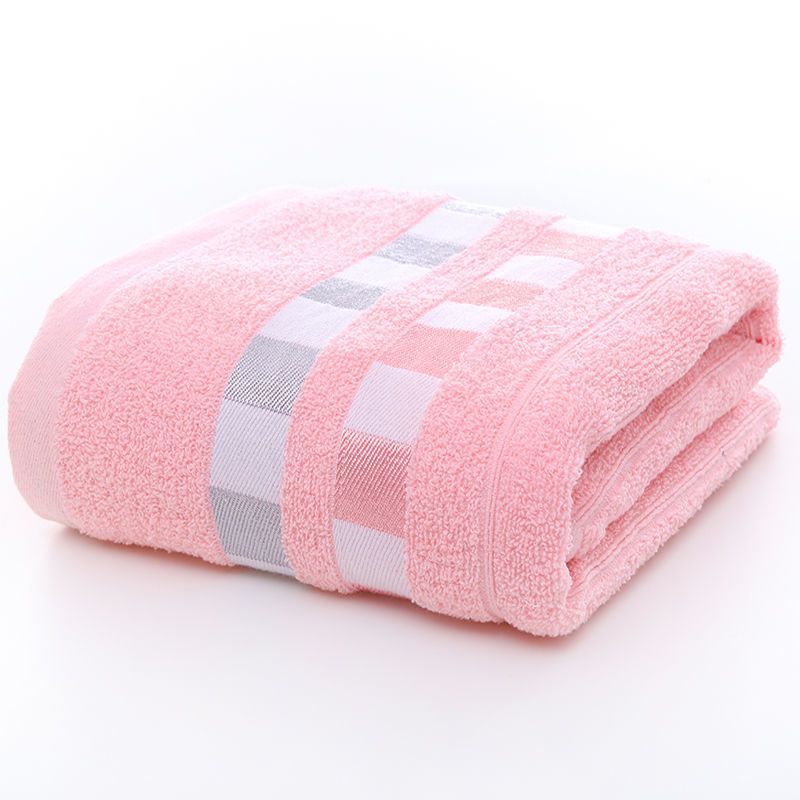 Bath Towel Men's Towel Checkered Absorbent Soft Bath Towel Face Towel Adult Cheap