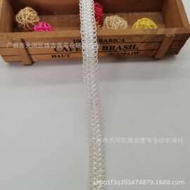 厂家直供新款蜈蚣边花边织带服装服饰辅料黑白两色童装花边辅料